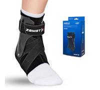 Zamst A2-DX Ankle - Cavigliera Regolabile Protezioni Laterali, Distorsioni Gravi Grado III, Instabilità e Lesioni Articolazione - Tutore Caviglia Vestibilità Anatomica (Taglia L - Destra - Nera)