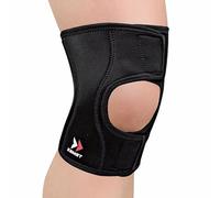 Zamst EK-1 Knee - Ginocchiera Regolabile Leggera per Sostegno del Ginocchio - Tutore a compressione, Design full open, confortevole e traspirante - Ideale per camminata e trekking (XL)