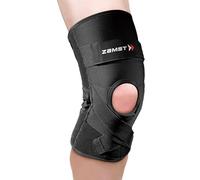 Zamst ZK-Protect Knee - Ginocchiera per Stabilizzazione legamenti anteriore LCA, laterale LCL e mediale LCM, sostegno articolazione, menisco e rotula - Basket, Sci, Volley, Calcio e altri sport (L)