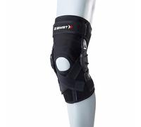 Zamst ZK-X Knee - Ginocchiera sostegno Extra Forte, supporti laterali metallici per legamenti anteriore LCA, laterale LCL e mediale LCM, articolazione, menisco e rotula - Ideale sci e snowboard (L)