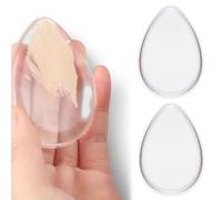 ZAMXHUG 2pcs Silicone Trucco Sponge - Spugna in Silicone per Trucco, Makeup Sponge Applicator, Applicatore in Spugna per Fondotinta Liquido o Correttore