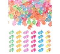 ZAMXHUG 50pcs Tartarughe Mini Resina, Tartarughe Luminose Figurine, Mini di Tartaruga Minuscola Multicolore, Serie di Animali Marini, Adatta per la Decorazione Dell'Auto, Decorazione Del Giardino