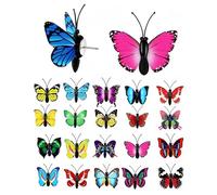 ZAMXHUG Decorative a Forma di Farfalla - 20 PCS Puntine da Disegno Forma di Farfalla Colore Carino Romanzo, Spille a Farfalla Colorate, Puntine a Farfalla, per Lavagna in Sughero(Colore Casuale)