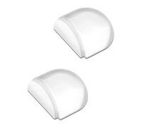 ZAMXHUG Fermaporta da Pavimento - 2pcs Ferma Porta da Pavimento Adesivo, Ferma Porte Trasparente, Fermaporte da Terra Semicircolare, Adatto a Tutti i Pavimenti Duri per Proteggere Mobili e Muro