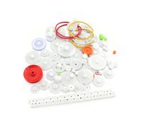 ZAMXHUG Set di Ingranaggi in plastica - Set di pulegge per Cinghie dentate, Ingranaggi Motore in plastica Fai da Te Robot Gear Kit, Ingranaggi Corona Set di Ruote dentate per Automobili, 75kinds