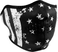 Zan Headgear Flag, mezza maschera Taglia unica male Nero/Bianco