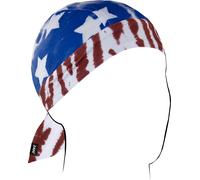 Zan Headgear Flydanna SF Stars and Stripes Tie Dye, bandana Taglia unica male Blu/Rosso/Bianco