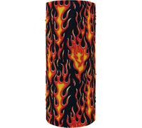 Zan Headgear Motley Tube Flames, copricapo multifunzionale Taglia unica male Nero/Rosso/Giallo
