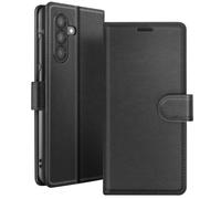 Zanaé Custodia a portafoglio per Galaxy A56 / A36 con supporto e linguetta magnetica, Nero