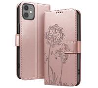 Zanaé, Custodia a portafoglio per iPhone 11 Design premium Fiori Farfalla