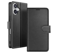 Zanaé Custodia a Portafoglio per iPhone 17 Air con Funzione Supporto e Linguetta Magnetica, Nero