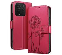 Zanaé, Custodia a portafoglio per Redmi Note 14 4G Design premium Fiori Farfalla