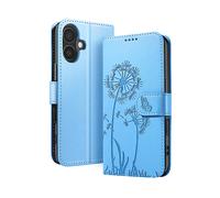 ZANAÉ Protettiva BLOW-BL-16R Custodia a libro per Apple iPhone 16, Blu chiaro