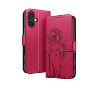 ZANAÉ Protettiva BLOW-RD-16R Custodia a libro per Apple iPhone 16, Rosso