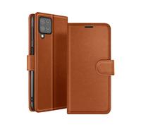 ZANAÉ Protettiva ZAN-BR-A225F Custodia a libro per Samsung Galaxy M22/M32/A22, Marrone