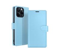 ZANAÉ Protettiva ZAN-LB-15P Custodia a libro per Apple iPhone 15 Pro, Blu chiaro