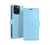 ZANAÉ Protettiva ZAN-LB-15X Custodia a libro per Apple iPhone 15 Pro Max, Blu chiaro