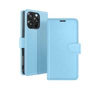 ZANAÉ Protettiva ZAN-LB-16X Custodia a libro per Apple iPhone 16 Pro Max, Blu chiaro