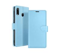 ZANAÉ Protettiva ZAN-LB-A20E Custodia a libro per Samsung Galaxy A20e, Blu chiaro