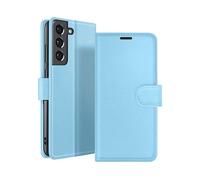 ZANAÉ Protettiva ZAN-LB-S21FE Custodia a libro per Samsung Galaxy S21 FE 5G, Blu chiaro