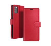ZANAÉ Protettiva ZAN-RD-A02S Custodia a libro per Samsung Galaxy A02s/A03s, Rosso