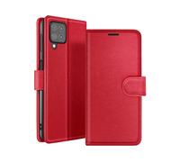 ZANAÉ Protettiva ZAN-RD-A225F Custodia a libro per Samsung Galaxy M22/M32/A22, Rosso