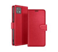 ZANAÉ Protettiva ZAN-RD-A226F Custodia a libro per Samsung Galaxy A22 5G, Rosso