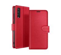 ZANAÉ Protettiva ZAN-RD-A50 Custodia a libro per Samsung Galaxy A30s/A50/A50s, Rosso