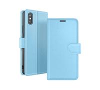 ZANAÉ SMART VISION CUSTODIA A LIBRO per Apple iPhone X / XS, Blu chiaro