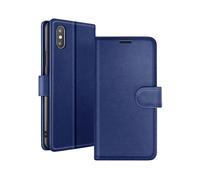 ZANAÉ SMART VISION CUSTODIA A LIBRO per Apple iPhone X / XS, Blu notte