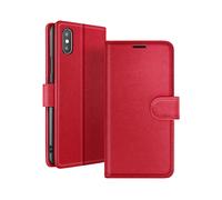 ZANAÉ SMART VISION CUSTODIA A LIBRO per Apple iPhone XS Max, Rosso
