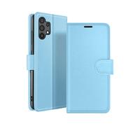 ZANAÉ SMART VISION CUSTODIA A LIBRO per Samsung Galaxy A32 5G, Blu chiaro