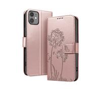 ZANAÉ ZANAE GARDEN LINE CUSTODIA A LIBRO per Apple iPhone 11, Rosa champagne