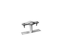 Zanca a muro staffa 5 cm per pali antenna con diametro da 25 a 60 mm in acciaio zincato a caldo