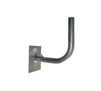 Metronic 450358 Supporto a Muro in Acciaio Zincato per Parabola, 24 cm Grigio
