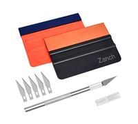 Zanch Kit Vinile Applicazione Adesivi Auto, Spatola per Pellicole per Car Wrapping, Kit Pellicola di Alta Qualità con Taglierino Professionale e Spatole per Pellicola Vetri Auto