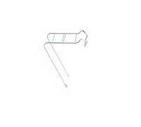 ZANCHETTA 8032853054505, PORTACESTINI 26 Cromato Senza ATT. Faro Foro 10mm Unisex-Adult, Chrome, quot/66 cm