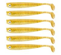 Zanderbait 12 cm, esca da pesca, esca artificiale, luccioperca, esca morbida, pesce di gomma, 6 pezzi.