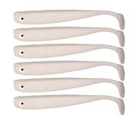 Zanderbait 12 cm fiocchi, esche artificiali, lucioperca, esca softbait, pesce di gomma, esca di gomma, 6 pezzi.