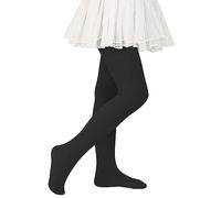 Zando Collant da danza per bambini, elasticizzati, per bambini, antiscivolo, traspiranti, Nero , 6-9 anni