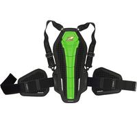 Zandona Hybrid Back Pro RS X6 Protezione per la schiena, nero-verde per maschi