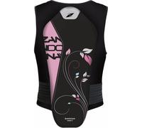Zandona Soft Active Evo Leaves Gilet donna, nero-porpora, taglia 160 cm 165 cm 170 cm per donne