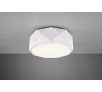 ZANDOR PLAFONIERA METALLO BIANCO CON TAGLI LASER E DIFFUSORE D. 40CM 3 LUCI ATTACCO E27