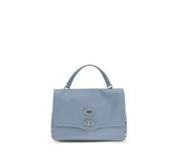 Zanellato Blue Calf Leather Bos Taurus Shoulder Bag