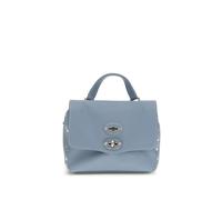 Zanellato Light Blue Calf Leather Bos Taurus Handbag