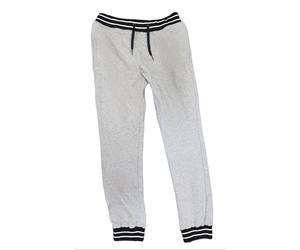 Zanerobe Uomo Grigio Melange Inferno Cotone Joggers Stile Sweatpants Misura 34