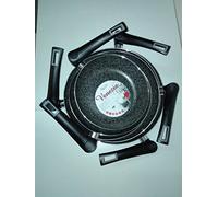 Zanetti 6 Padelle Salta Pasta Manico Pieghevole Salva Spazio cm. 22-24-26-28-30-32