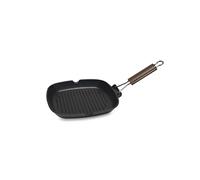 Zanetti - Bistecchiera antiaderente a 5 strati 28x28 cm in alluminio pressofuso, resistente ai graffi - Alta resistenza agli utensili metallici - Made in Italy