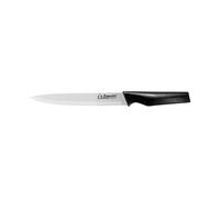 Zanetti, Coltello Arrosto Modello Pro, Coltello Acciaio Inox Finitura Mat, Lama 18 cm, Spessore 1.5 mm, Coltello Cucina Professionale, Manico Ergonomico in Polipropilene