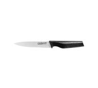 Zanetti, Coltello Multiuso Modello Pro, Coltello Acciaio Inox Finitura Mat, Lama 12 cm, Spessore 1.2 mm, Coltello Cucina Professionale, Manico Ergonomico in Polipropilene